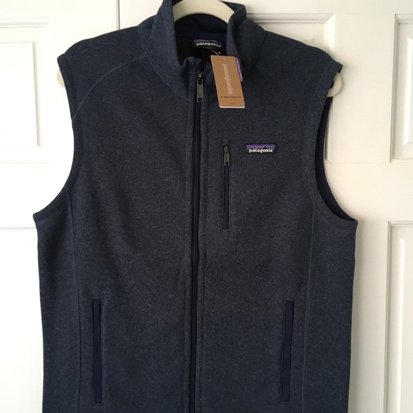 Patagonia Other - NWT Patagonia Men's Better Sweater vest (Navy Blue)Knit Faced Fleece Vest Size M
